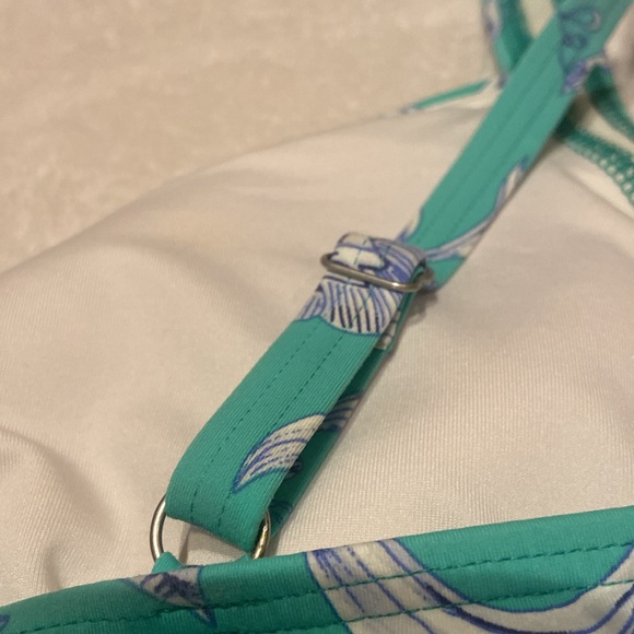 LANDS’ END Size 12 Tankini Top Padded Adjustable Straps Nylon/Spandex - Picture 7 of 9